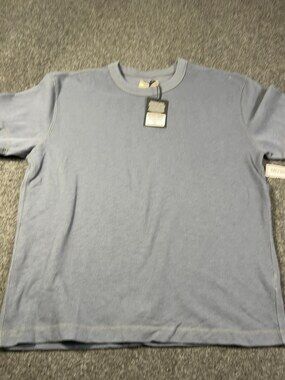 Buck Mason Klamath Blue Field-Spec Cotton Heavy Tee Sz Medium NWI Msrp55 [MD30]